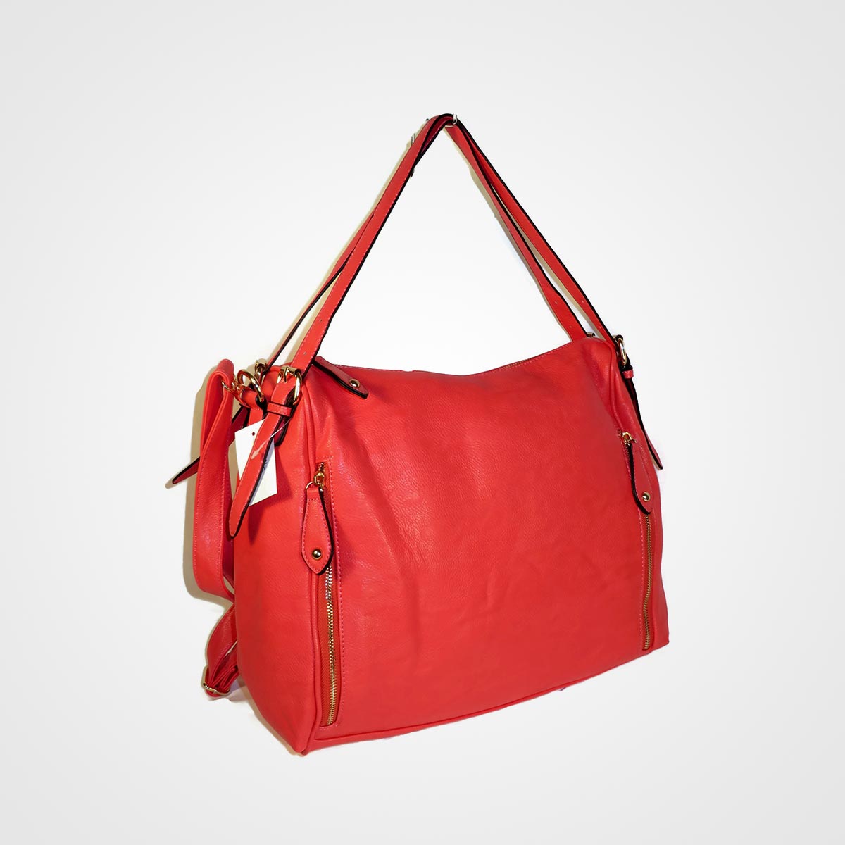 A red shop bag